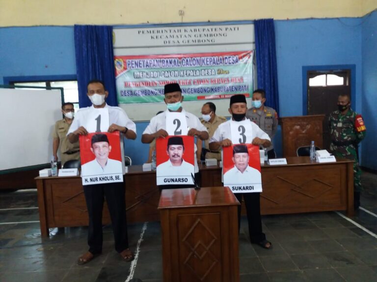 Hasil Rapat Pleno Terbuka, Pilkades Desa Gembong Akan Diikuti 3 Calon