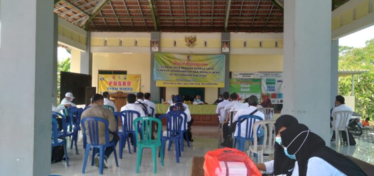 Camat Kalitidu Pimpin Rapat Anjangsana dengan UPTD dan Desa