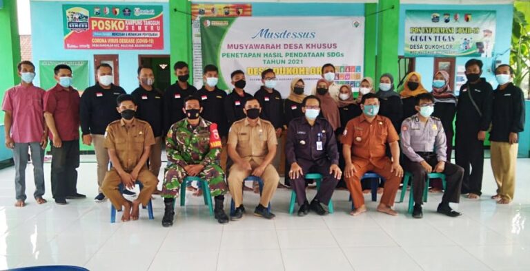 Desa Dukohlor Tetapkan Hasil Pendataan SDGs Tahun 2021