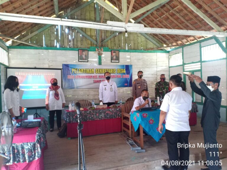 Didik Harmanto, Dilantik Jadi Sekretaris Desa Gembyungan – Randublatung