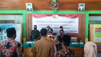 Zaenun Nasroh Resmi Dilantik sebagai Sekretaris Desa Luwihaji – Ngraho