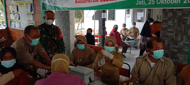 Dukung Program Pemerintah, Desa Jati Laksanakan Vaksin yang Ketiga Kali