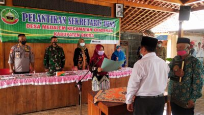 Hamamudin Dilantik sebagai Sekdes Medalem, Kradenan