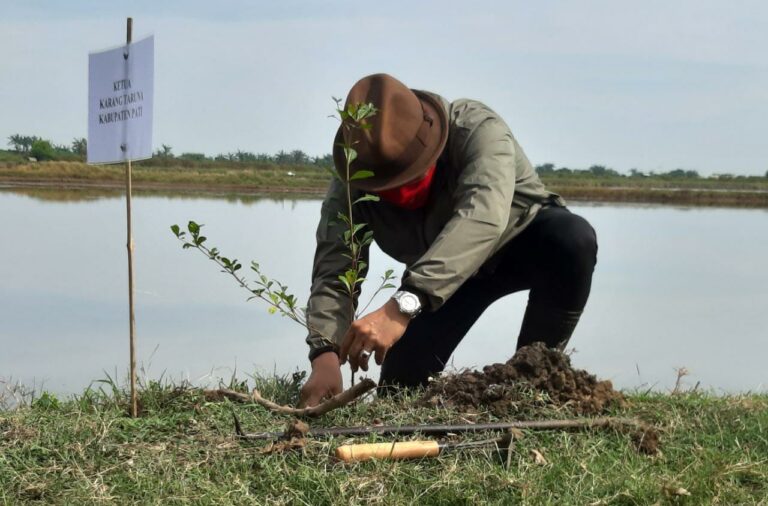 Bersatu Hijaukan Bumi, Karang Taruna Bulu Manis Margoyoso Tanam 2.300 Pohon