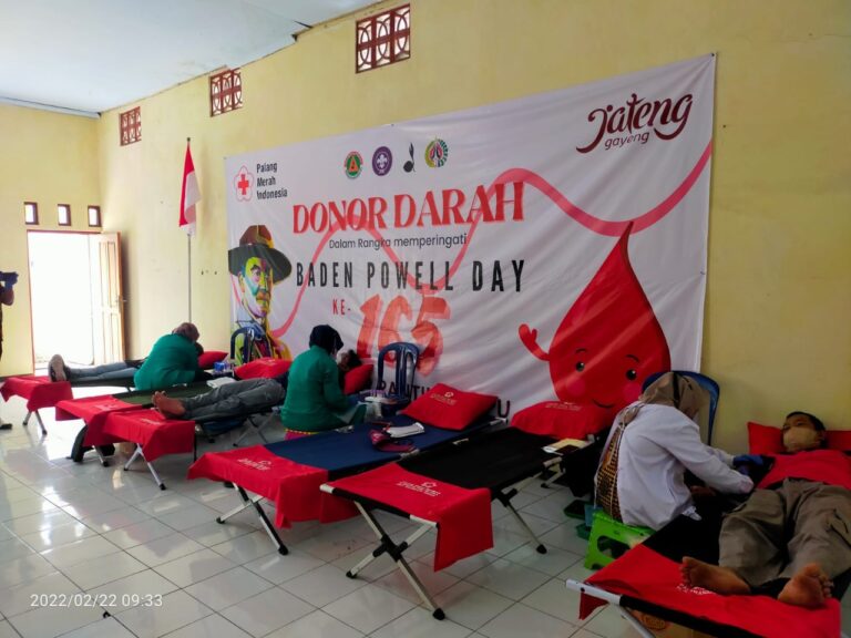 Bersama PMI, Kwarran Cepu Gelar Donor Darah