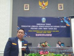 Dinas PMD Jawa Timur Gelar Bimtek Penguatan Kelembagaan Karang Taruna