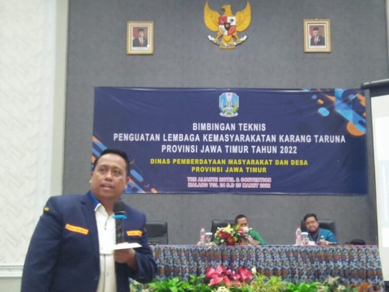 Dinas PMD Jawa Timur Gelar Bimtek Penguatan Kelembagaan Karang Taruna