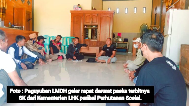 Tepis Isu terkait SK Menteri LHK, Paguyuban LMDH KPH Padangan Menggelar Rakor