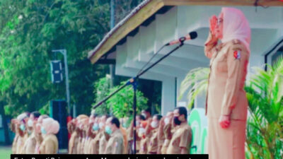 Apel Pertama Pasca Lebaran dan Cuti Bersama, Bupati Anna Sampaikan Capaian Pembangunan