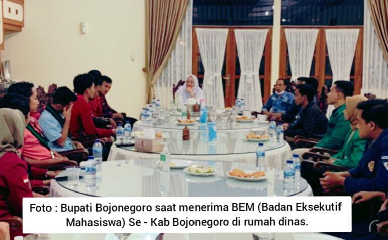 Terima Kunjungan BEM, Bupati Bojonegoro Berikan Ruang Dialog Berkelanjutan