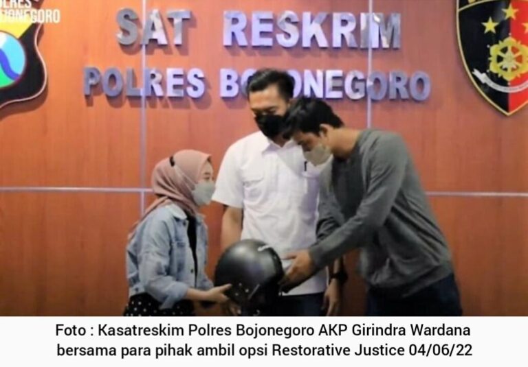 Viral di Medsos, Pencuri Helm Bebas Melalui Restorative Justice