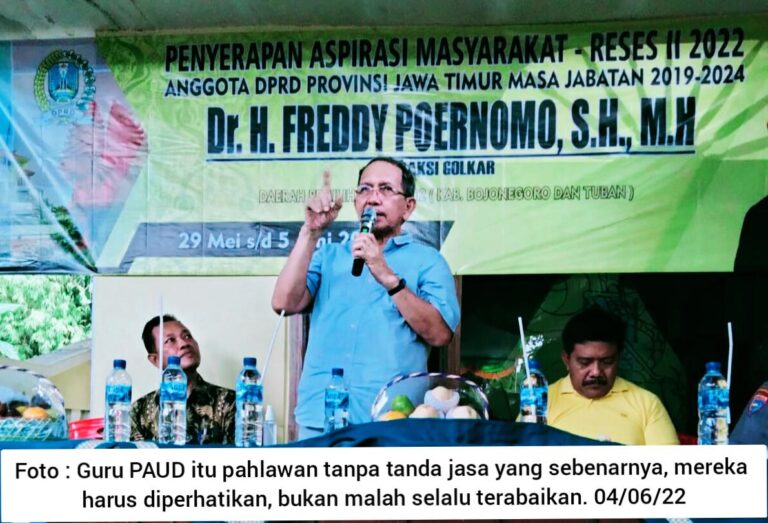 Serap Aspirasi Masyarakat, Fredy Purnomo : Saya Kaget Guru Paud Honornya 300 Ribu