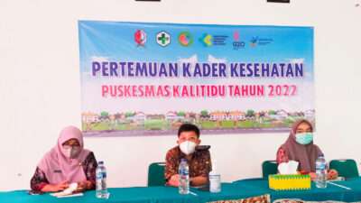 Ajak Warga Berperilaku Hidup Bersih dan Sehat, Puskesmas Kalitidu Adakan Pertemuan Kader Kesehatan