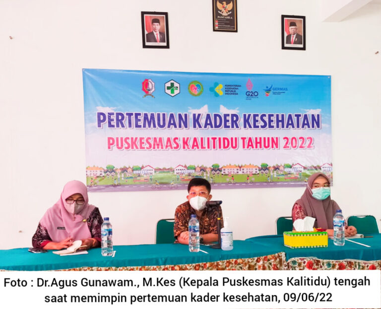 Ajak Warga Berperilaku Hidup Bersih dan Sehat, Puskesmas Kalitidu Adakan Pertemuan Kader Kesehatan
