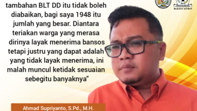 Berdasarkan LHP BPK, Ada 1948 Data Penerima Bansos Tambahan BLT DD Tidak Sesuai Dokumen