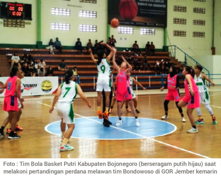 Raih Kemenangan, Tim Basket Putri Bojonegoro Makin Berpeluang Juara