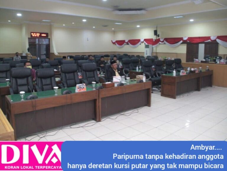 Minim Kehadiran Karena Sarat Kepentingan, Akhirnya Paripurna Dewan Alami Penundaan