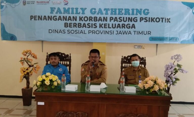Dinsos Bojonegoro Berkolaborasi Dengan Dinsos Jatim Lakukan Family Gathering Penanganan Korban Pasung Psikotik Berbasis Keluarga