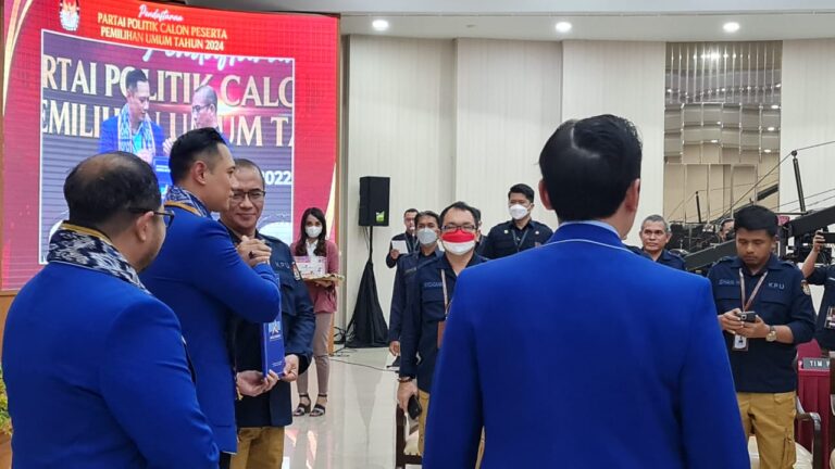Agus Harimurti Yudhoyono Pimpin Langsung Pendaftaran Partai Demokrat Jadi Peserta Pemilu 2024 di KPU
