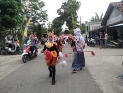 Semarakkan HUT RI ke-77, Desa Keser Gelar Karnaval