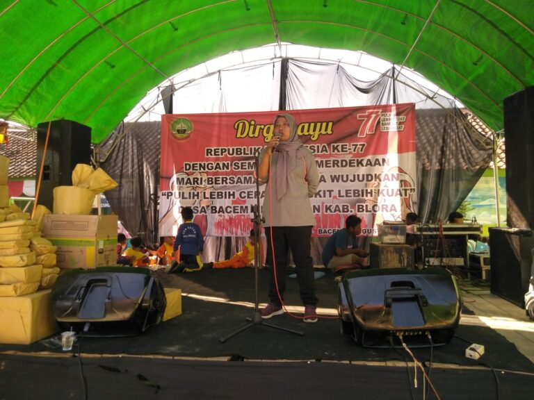 Peringati HUT RI ke-77, Desa Bacem Gelar Jalan Sehat Berhadiah