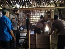 Jajaran Polsek Kunduran Dampingi Kegiatan Vaksin PMK di Desa Kalangrejo