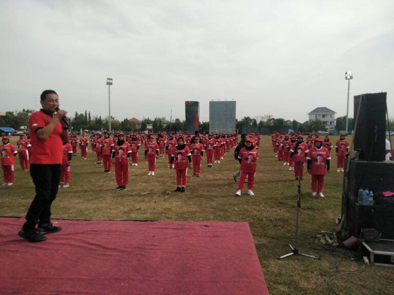 Di Blora, DPC PDI Perjuangan Gelar Senam Sicita di 23 Lokasi