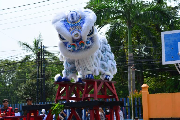 HUT ke-97 Yayasan Yohanes Gabriel Cepu Dimeriahkan Atraksi Barongsai