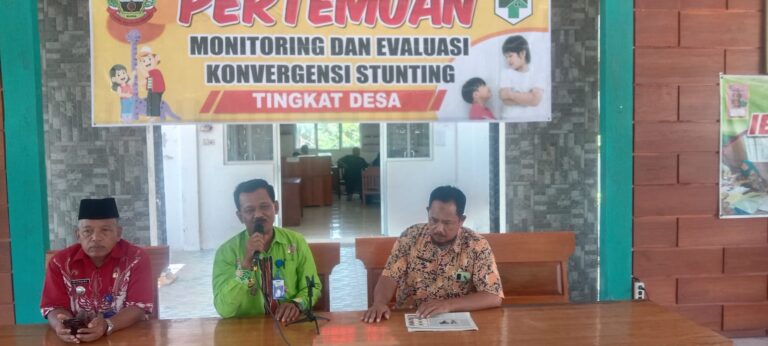 Desa Jati Adakan Monitoring dan Evaluasi Konvergensi Stunting Tingkat Desa