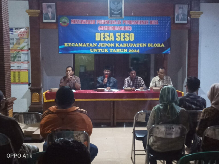 Kades Hadirkan Kuasa Hukum pada Acara Musrenbangdes, Warga Desa Seso Bingung