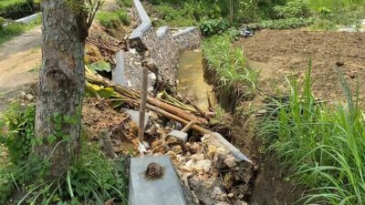 Diterjang Banjir Bandang, Bangunan Talud Senilai 130 Juta di Desa Sarirejo Jebol