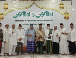 Warga Balun Graha Permai Cepu, Gelar Halal bi Halal di Masjid Al Muhajirin