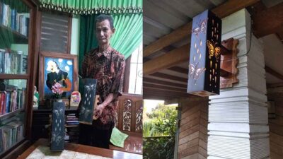 Pensiunan PNS Blora, Joko Sayogyo Tekuni Pembuatan Lampu Hias dari Bahan Limbah Kayu Jati