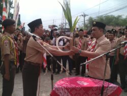 Estafet Tunas Kelapa Jawa Tengah Diserahterimakan di Tugu Blandong, Kunduran-Blora