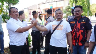 Dukung APH Tangani Kasus Jual Beli Jabatan Perangkat Desa, Capraga bersama Pemuda Pancasila Datangi Mapolresta Pati