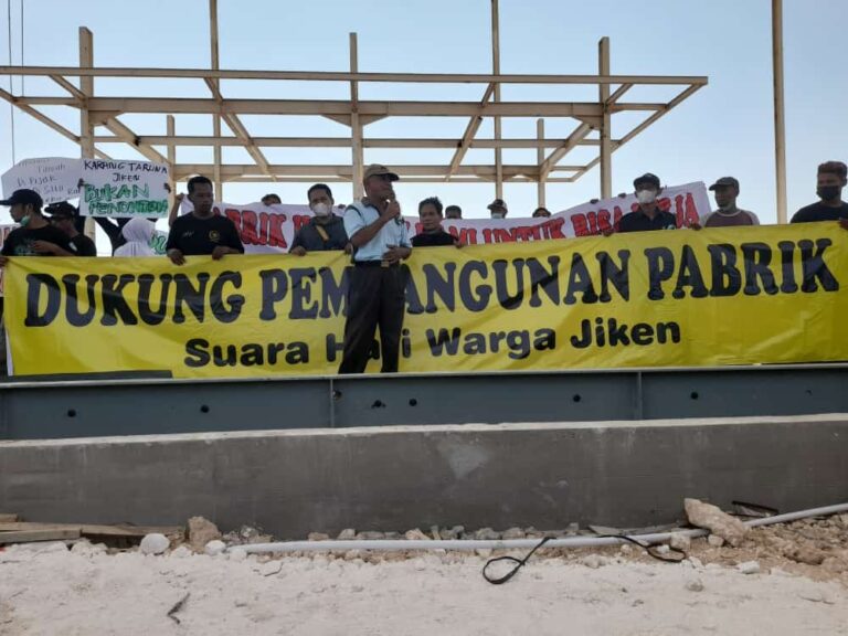 Komitmen Prioritaskan Tenaga Lokal, Ratusan Warga Jiken-Blora Dukung Berdirinya Pabrik Kapur