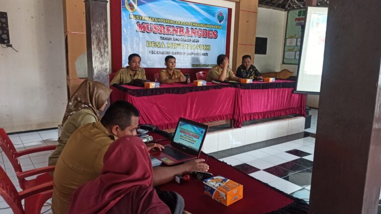 Pemdes Mintobasuki Gelar Musrenbangdes Tahun Anggaran 2024