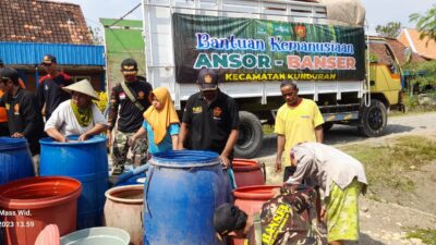 GP Ansor Kecamatan Kunduran Kirim Bantuan Air Bersih ke Desa Buloh