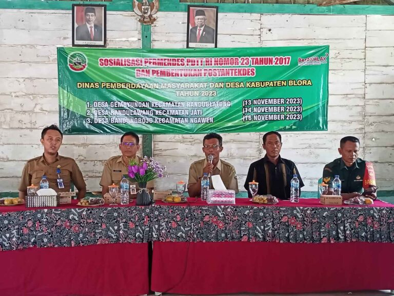 Desa Gembyungan, Randublatung Bentuk Kepengurusan Posyantekdes