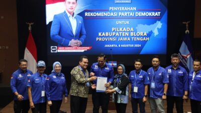 Menuju Pilkada Blora 2024, Pasangan ASRI Terima Rekomendasi dari Ketum Partai Demokrat