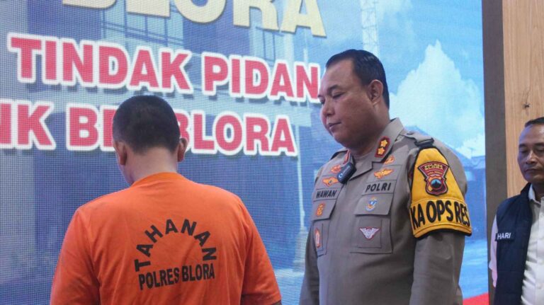 Polisi Amankan Seorang Pria Diduga Pelaku Tindak Pidana Korupsi Pemberian Kredit Mikro di BRI Cabang Cepu