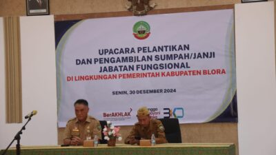 Sekda Blora Lantik 17 PNS dalam Jabatan Fungsional