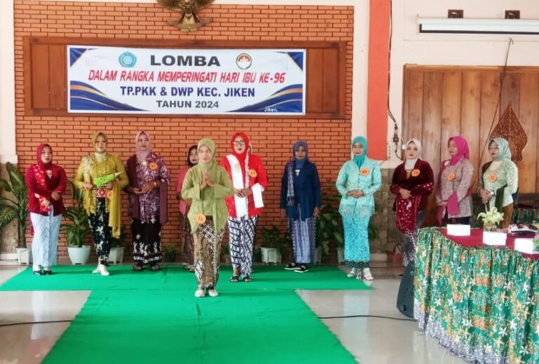 DWP Kecamatan Jiken, Blora Gelar Lomba Kebaya Jawa