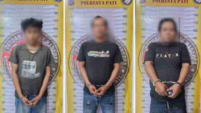 Polisi Tangkap 3 Pelaku Pengedar Sabu di Gang Perumahan Desa Blaru Pati