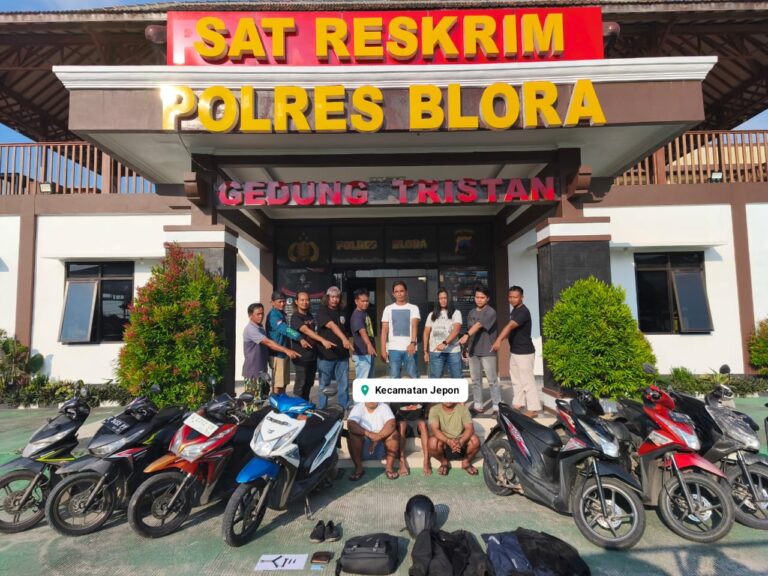 Polres Blora Ringkus Trio Curanmor, 10 Motor Dicuri dari 10 TKP Berbeda