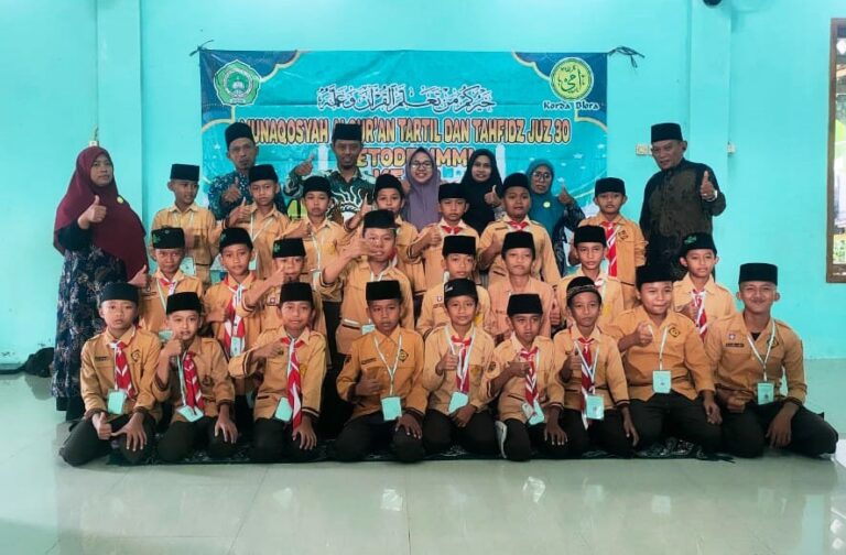 Cetak Generasi Qurani Sejak Dini, MI Almuslimiyah Randublatung Gelar Munqosyah Juz 30