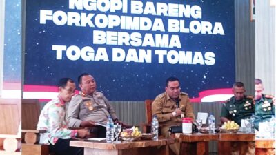 Ngopi Bareng Forkopimda untuk Menjaga Kondusifitas Wilayah Kabupaten Blora