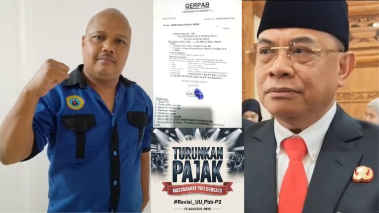 Bupati Sudewo Tantang 50 Ribu Demonstran, Surat Aksi GERPAB Beredar “TURUNKAN PBB-P2 250% ATAU SUDEWO MUNDUR”
