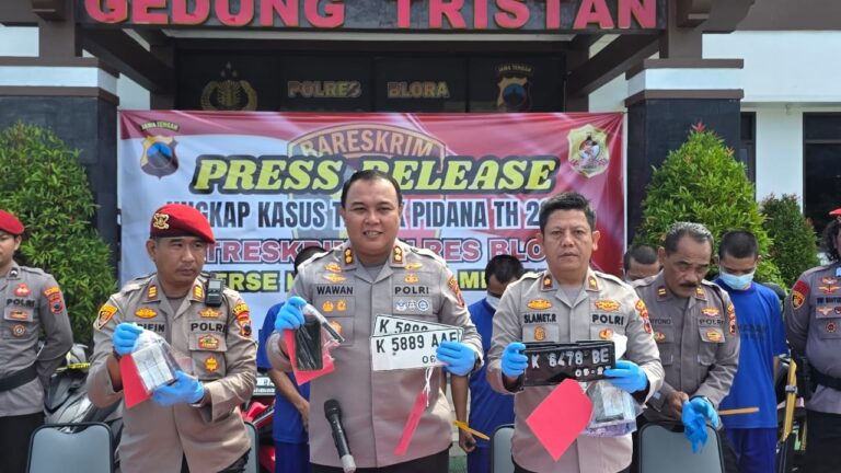 Beraksi di Klinik Kunduran, Dua Saudara Kandung Pelaku Curanmor Ditangkap Tim Resmob Polres Blora