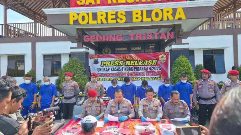 Komplotan Pencuri Motor Lintas Blora Dibekuk, 13 TKP Terungkap